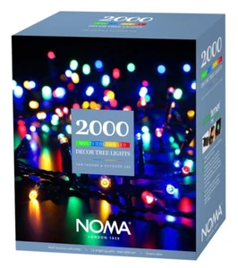 Noma Christmas Multi Colour 2000 LED Multi Function Plug In Outdoor Fairy Lights