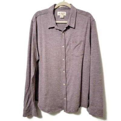 Penguin by Munsingwear Púrpura Algodón Heritage Calce Ajustado Manga Larga Abotonada XXL Foto 1 de 4