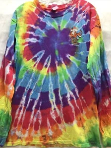 Tiger Bar June Lake CA Long Sleeve Tie Dye T-Shirt Men’s L Gildan Heavy Cotton - Picture 1 of 12