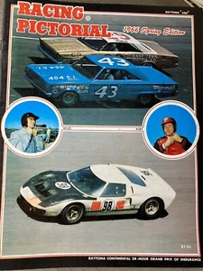 RACING PICTORIAL MAGAZINE 1966 SPRING ED. DUAL COVER MILES RUBY PETTY CHAPARRAL - Picture 1 of 1