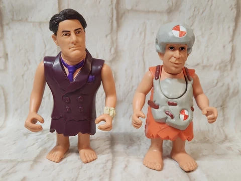 Vintage 1993 Flintstones Movie Action Figure Toy Lot of 2  Mattel Cover