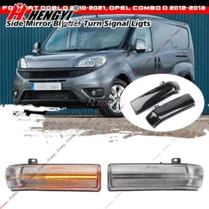 FOR FIAT DOBLO 263 2009+ VAUXHALL COMBO D 2012+ LED SIDE WING MIRROR INDICATOR - Picture 1 of 13