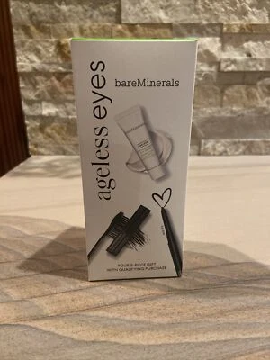 Bareminerals Ageless Eyes 3pc Makeup Set  Full Size Eyeliner Onyx NIB - Изображение 1 из 4