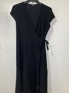 Eileen Fisher  Washable Stretch Crepe Wrap Dress PM - EUC! - Picture 1 of 4