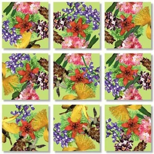 B Dazzle American Native Flowers Scramble Squares 9 Piece Puzzle - Picture 1 of 1