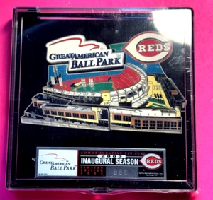 Prendedor de la temporada inaugural del Great American Ball Park Cincinnati Reds 2003 numerado - Imagen 1 de 3
