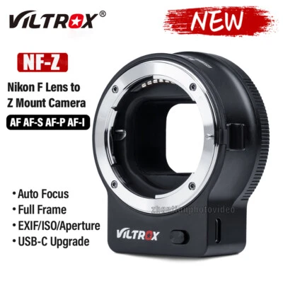 Viltrox NF-Z Auto Focus FTZ Lens Mount Adapter Nikon F Lens to Z Mount Cameras - Image 1 of 4
