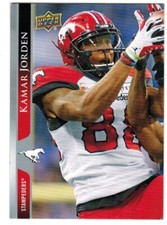 2021 Upper Deck CFL Blank Back Parallel Kamar Jorden Calgary Stampeders