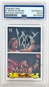 2012 Topps Heritage WWE Cowboy Bob & Randy Orton Signed Auto Card #1 PSA DNA - Picture 1 of 1
