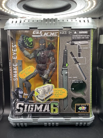 G.I. Joe Sigma 6 Codename: Snake Eyes (v1) Hasbro (2005) - 8” Action Figure Cover