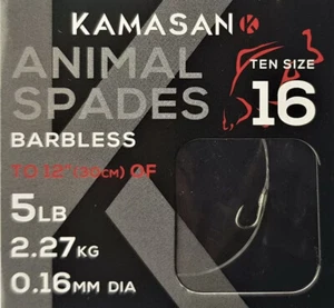 Kamasan Animal Barbless Hooks To Nylon Match Coarse Fishing All Sizes Available - Picture 1 of 1