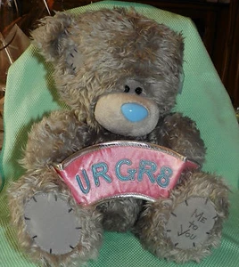 Me To You peluche ours 28 cm assis * MEILLEUR(E) * banderole rose brodée URGR8 - Photo 1/1