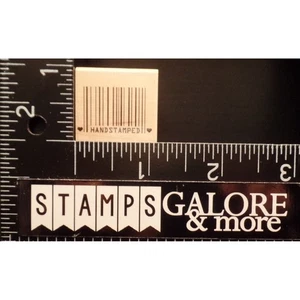Hero Arts Rubber Stamps A1296 BARCODE HANDSTAMED HEARTS #T12 - Picture 1 of 2