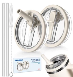 2 Stück 40 Unzen Flip Strohhalm Deckel Ersatz Fit für Stanley Löscher Becher mit St - Bild 1 von 6