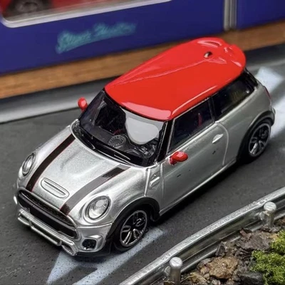 Mini Cooper 1/64 Grey Black Flower Red Top Aptiv G Decal Used - Image 1 of 3