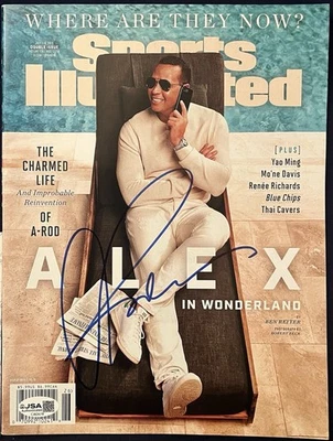 2019 Jul Sports Illustrated Alex Rodriguez Signed Autograph NY Yankees COA JSA - Image 1 of 2