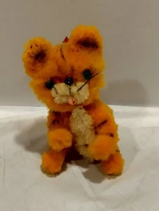 Vtg 1960-70 ARA AUSTRIA TIGER MINIATURE Toy Greeting Figure Wool Chenille 3"  - Picture 1 of 5