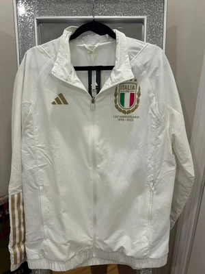 Chaqueta Hombre Blanca Selección Italia 125 Aniversario - ¡Talla Grande! Etiquetas! Foto 1 de 4