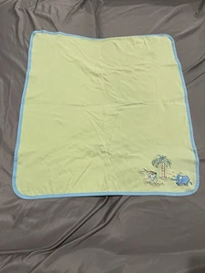 EUC Carters John Lennon Baby Blanket Blue Green Vintage Musical Parade Security - Picture 1 of 8