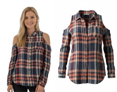 Camisa de franela a cuadros SILENCE & NOISE Urban Outfitters L verde óxido verde azulado Foto 1 de 4