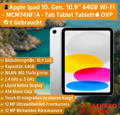 📱Apple Ipad 10. Gen. 10.9" 64GB Wi-Fi - MCM74NF/A - Tab Tablet Tablett  OVP - Bild 1 von 4