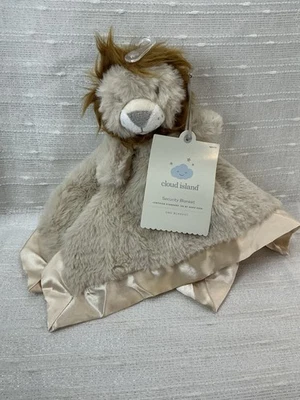 Manta de Seguridad Cloud Island Lion Lovey Bebé Peluche Nunu Borde Satinado Safari NUEVA Foto 1 de 4