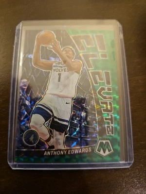 2022-23 Mosaic #5 Anthony Edwards  Elevate Green Prizm Mosaic - Image 1 of 2