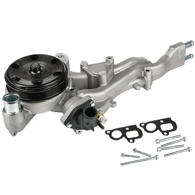 Water Pump w/Thermostat for 14-20 Chevy Silverado 1500 GMC Sierra Cadillac CTS - Image 1 of 4