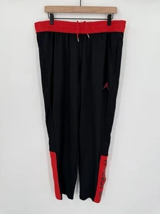 Air Jordan Dri Fit Breakaway Basketball Training Warmup Pants Mens XXL Black Red - Picture 1 of 11