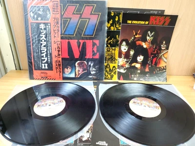 WITH OBI BOOKLET INSERT OIS KISS ALIVE II JAPAN 2LP 1977 VIP-9529/30 VINYL - Image 1 of 4