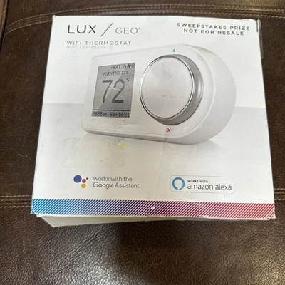 Lux GEO-WH Wi-Fi Thermostat White - - Image 1 of 4