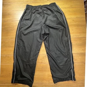 Pantalones deportivos Champion negros vintage a rayas laterales con cordón cintura Lg Y2k - Imagen 1 de 8