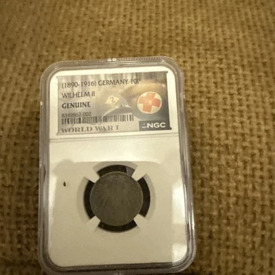 German Empire 1890-1916 10 Pfenning Coin Featuring Wilhelm II Deutsche Reich - Image 1 of 2