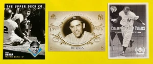 YOGI BERRA, New York Yankees, 3-Card Lot, HALL OF FAME, 3x AL MVP, 15x ALL-STAR - Picture 1 of 2