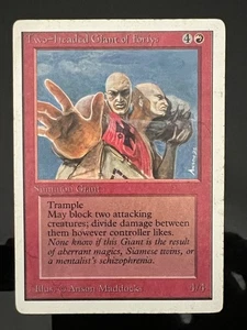 Magic the Gathering MTG Unlimited Two-Headed Giant of Foriys LP  (Beta Bob) - Picture 1 of 2