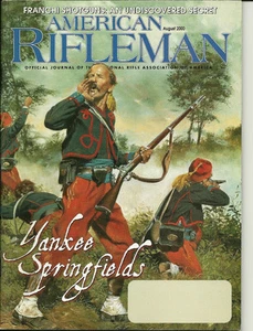 American Rifleman Magazine August 2000 Franchi Shotguns Yankee Springfileds - Imagen 1 de 2