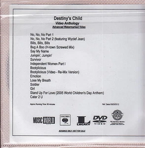 Schicksalskind Video Anthologie DVD, Beyoncé Kelly Rowland - Bild 1 von 2