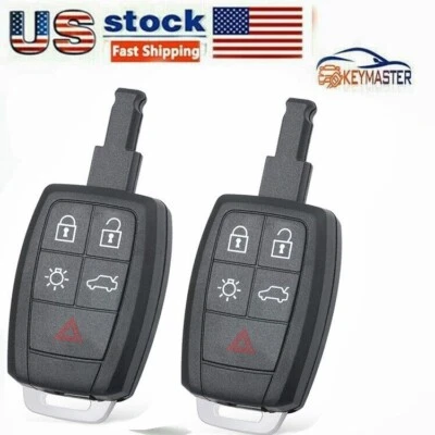 2X Remote Key Shell Case Fob for Volvo C30 C70 S40 V50 2011 - 2013 KR55WK49259 - Image 1 of 4