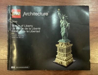 Lego Architecture 21042 Statue Of Liberty Manuel Instruction Book Only - Image 1 of 2