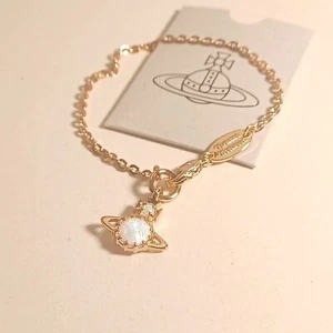 Vivienne Westwood Rose Gold Opal Charm Bracelet - Picture 1 of 7