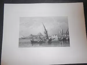 1840 INCISIONE ACCIAIO CORFÙ GRECIA ISOLA GRECA INCISORE IONICO W.FLOYD - Foto 1 di 4