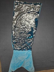 Youth ONESIZE Blue Sequined Mermaids Tail - Picture 1 of 3