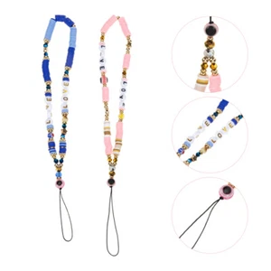 2pcs Cellphone Lanyard Evil Lanyard Phone Wrist Lanyard Backpack Charm - Photo 1/12