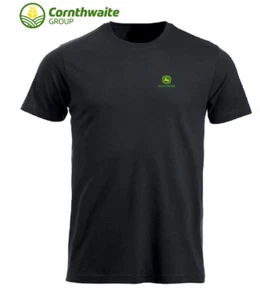 Black T-shirt `John Deere` with logo on front and back - MCS3002000 - Picture 1 of 1