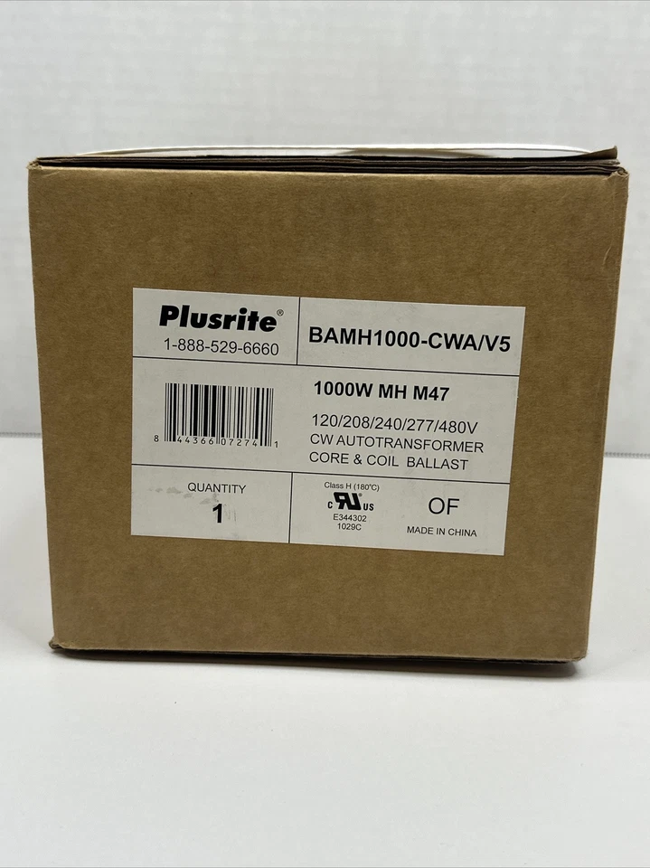 Plusrite Bamh1000-cwa/v5 CW Autotransformer for 1000w Metal Halide Lamp*