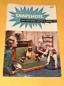 Kodak Snapshots With Your Kodak Duaflex II Camera Book 1953 Kodet Lens Booklet - Picture 1 of 7