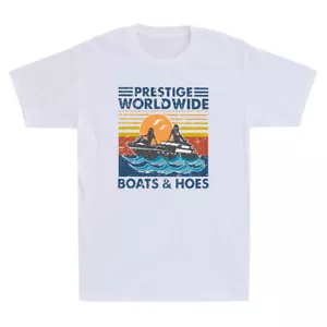 Prestige Worldwide Boats and Hoes Comedy Retro Men's Short Sleeve T-Shirt - Picture 1 of 10