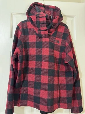 Chaqueta pulóver grande The North Face Crescent Buffalo a cuadros polar con palanca Foto 1 de 4