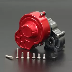 48P All Metal Transmission Gearbox with Motor Gearfor 1/10 RC Car Crawler SCX10 - Picture 1 of 8