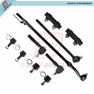 Kit de dirección de 10 piezas rótulas kit de extremos de varilla de amarre para Ford Bronco 87-1995 1996 Foto 1 de 4